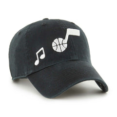 Utah Jazz '47 Women's Confetti Undervisor Clean Up Adjustable Hat Black - NBA