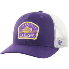 Los Angeles Lakers '47 Semi Patch Trucker Adjustable Hat Purple - NBA