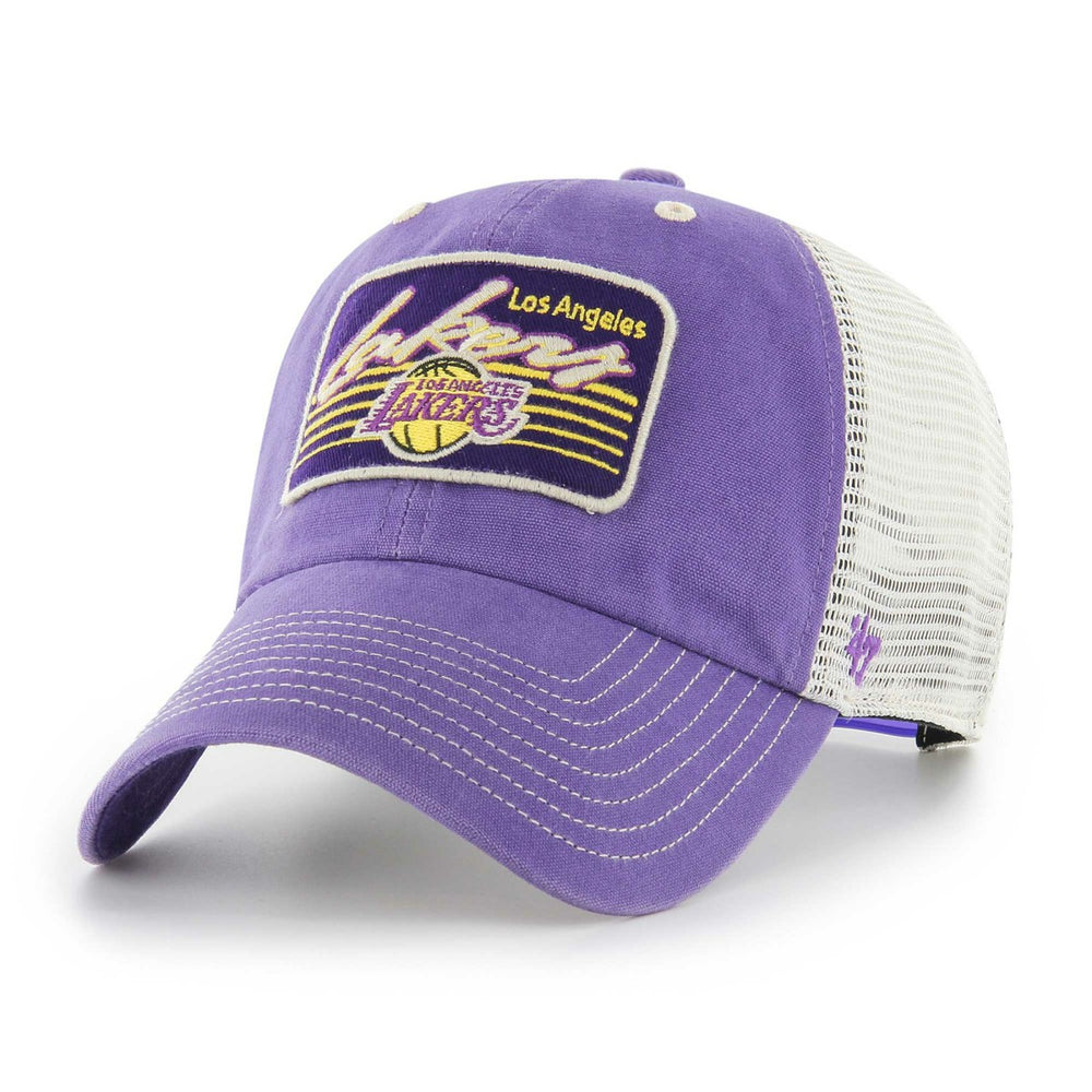 Los Angeles Lakers '47 Five Point Patch Clean Up Adjustable Hat Purple - NBA
