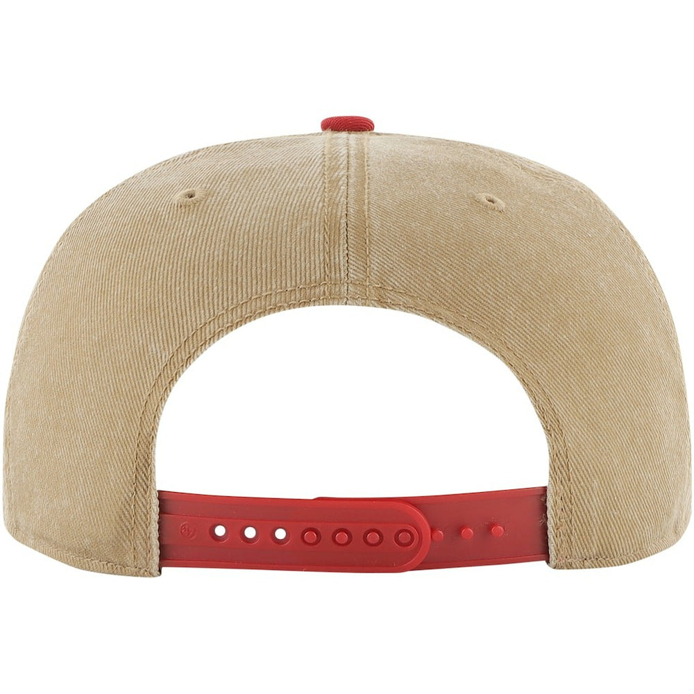 Chicago Bulls '47 Chilmark Captain Snapback Khaki/Red - NBA