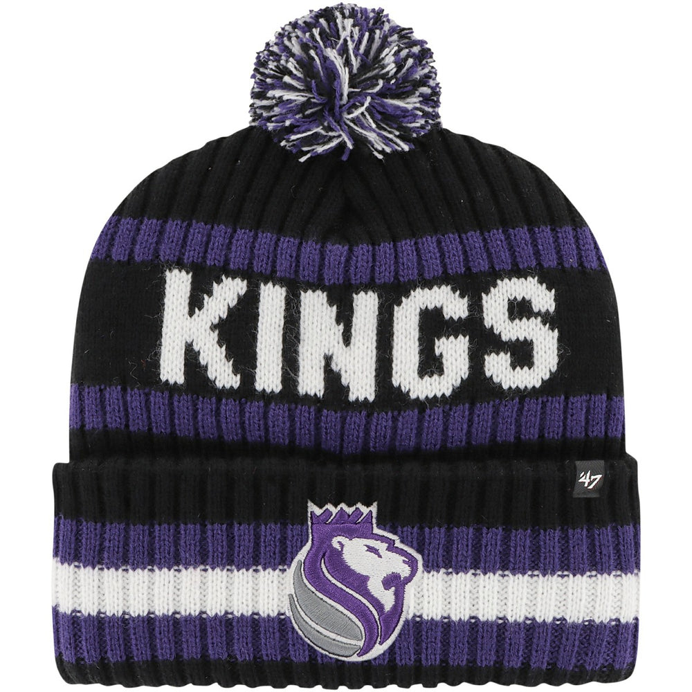 Sacramento Kings '47 Bering Cuffed Knit Hat with Pom Black - NBA