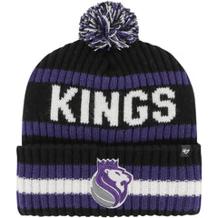 Sacramento Kings '47 Bering Cuffed Knit Hat with Pom Black - NBA