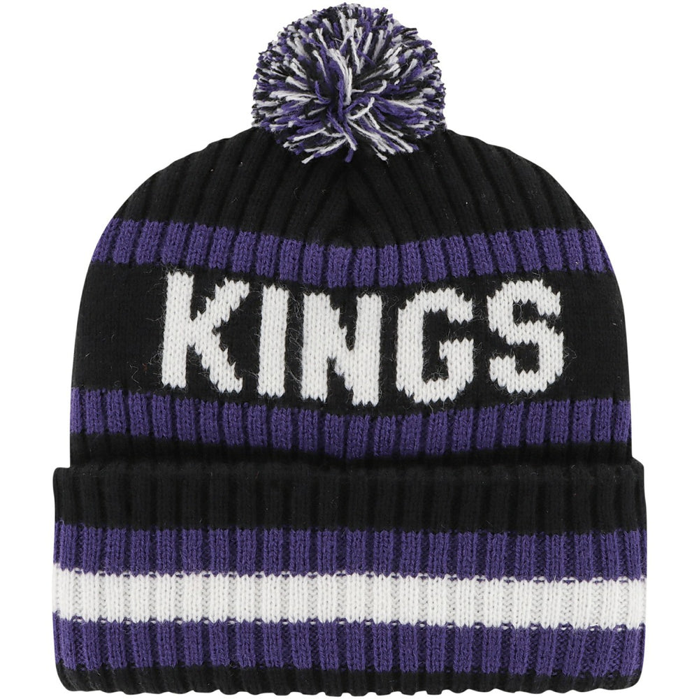 Sacramento Kings '47 Bering Cuffed Knit Hat with Pom Black - NBA