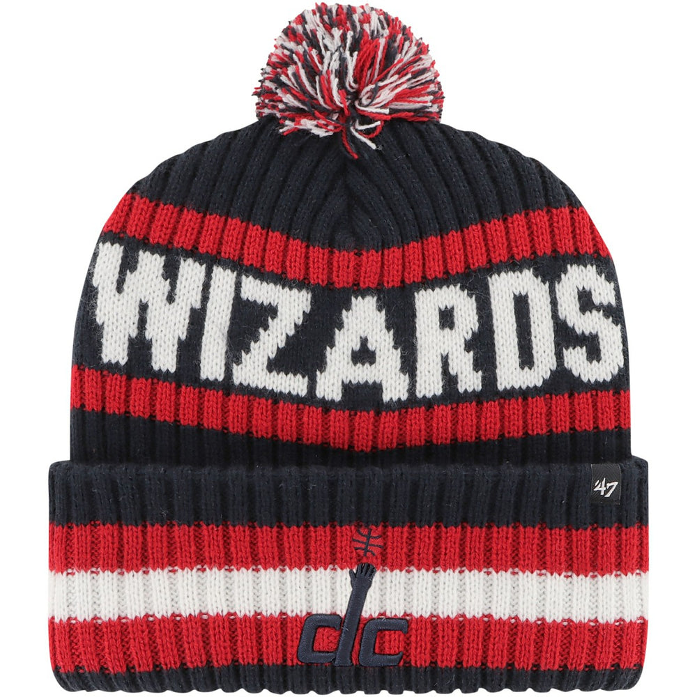 Washington Wizards '47 Bering Cuffed Knit Hat with Pom Navy - NBA