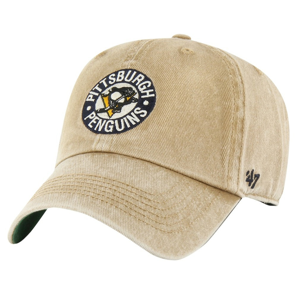 Pittsburgh Penguins '47 Earldor Clean Up Adjustable Hat - Khaki - NHL