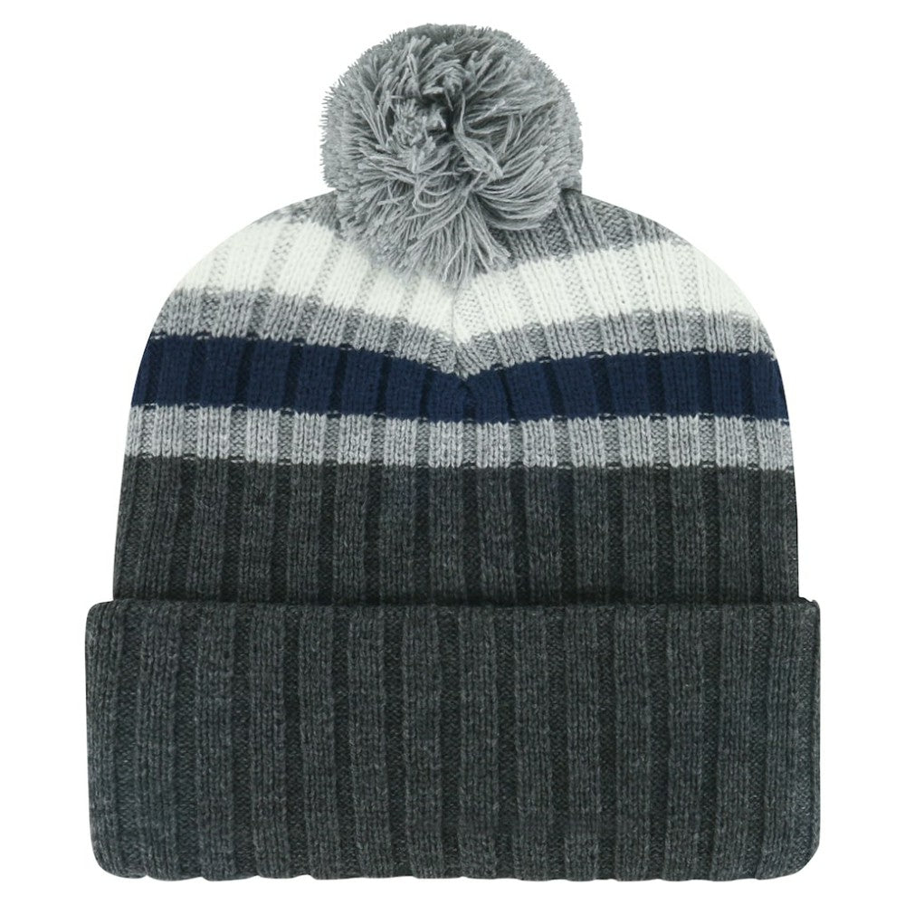 Toronto Maple Leafs '47 Stack Patch Cuffed Knit Hat with Pom - Gray - NHL