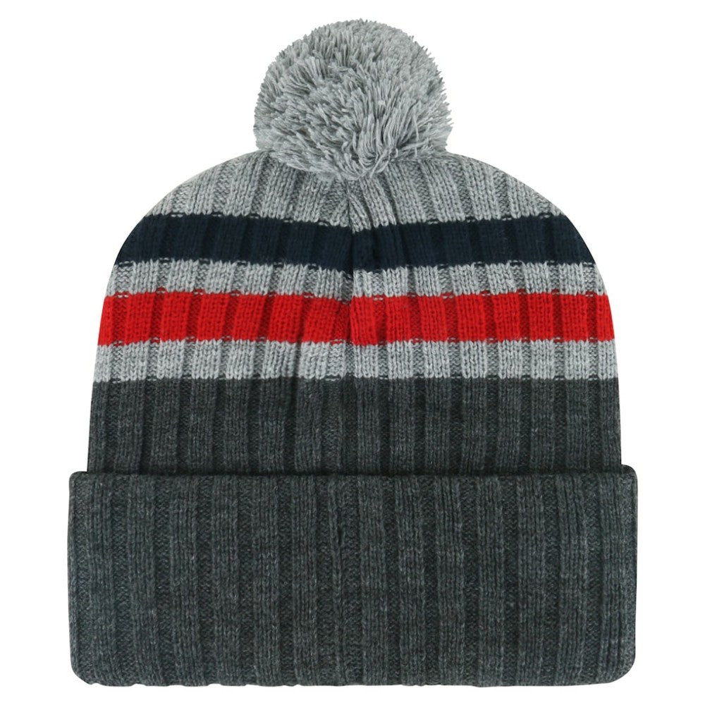 Washington Capitals '47 Stack Patch Cuffed Knit Hat with Pom - Gray - NHL