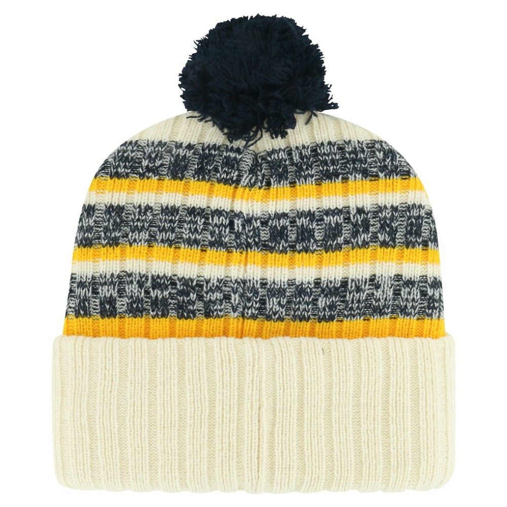 Nashville Predators '47 Tavern Cuffed Knit Hat with Pom - Cream - NHL
