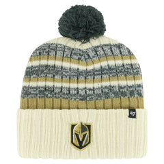 Vegas Golden Knights '47 Tavern Cuffed Knit Hat with Pom - Cream - NHL