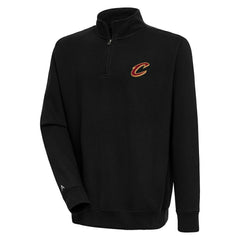 Cleveland Cavaliers Antigua Victory Quarter-Zip Pullover Top Black - NBA