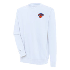 New York Knicks Antigua Victory Pullover Sweatshirt White - NBA