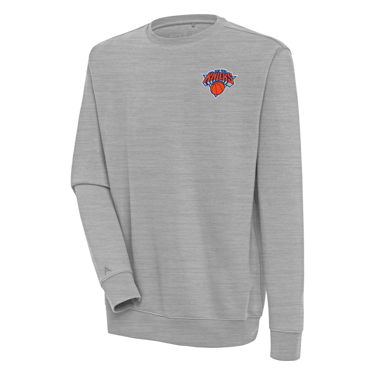 New York Knicks Antigua Victory Pullover Sweatshirt Heather Gray - NBA