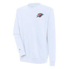 Oklahoma City Thunder Antigua Victory Pullover Sweatshirt White - NBA