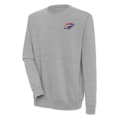 Oklahoma City Thunder Antigua Victory Pullover Sweatshirt Heather Gray - NBA