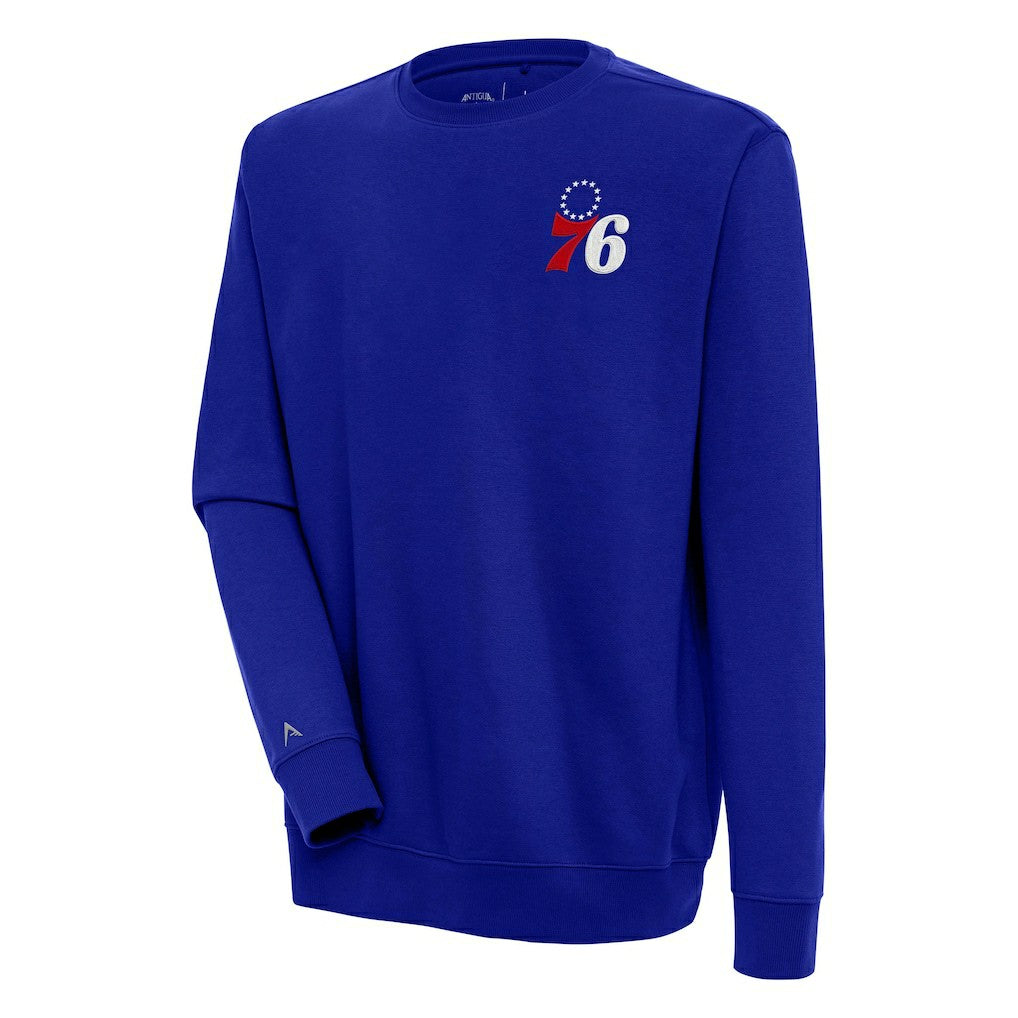 Philadelphia 76ers Antigua Victory Pullover Sweatshirt Royal - NBA