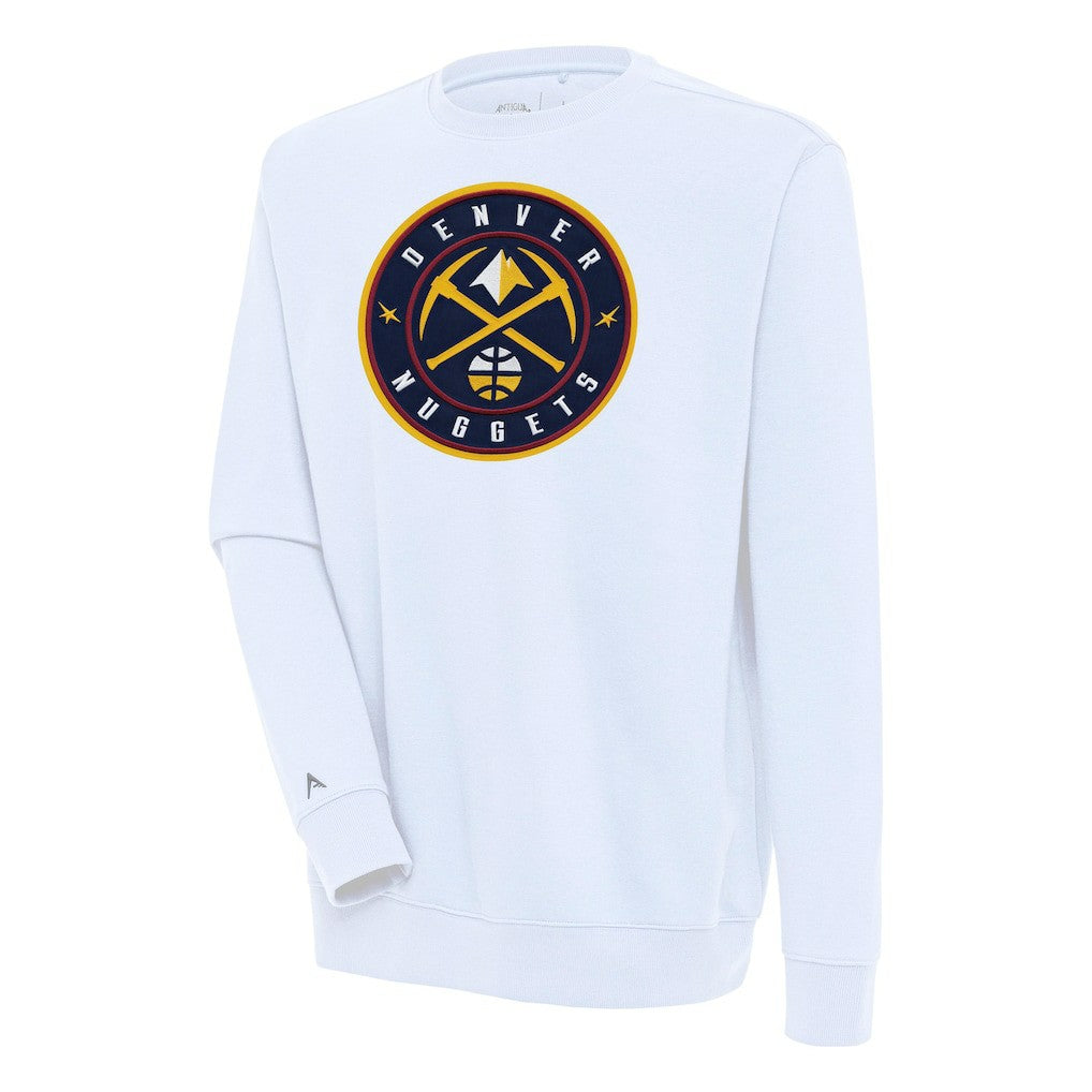 Denver Nuggets Antigua Victory Pullover Sweatshirt White - NBA
