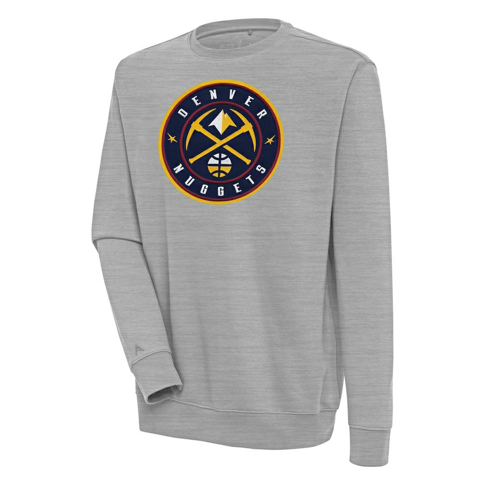 Denver Nuggets Antigua Victory Pullover Sweatshirt Heather Gray - NBA