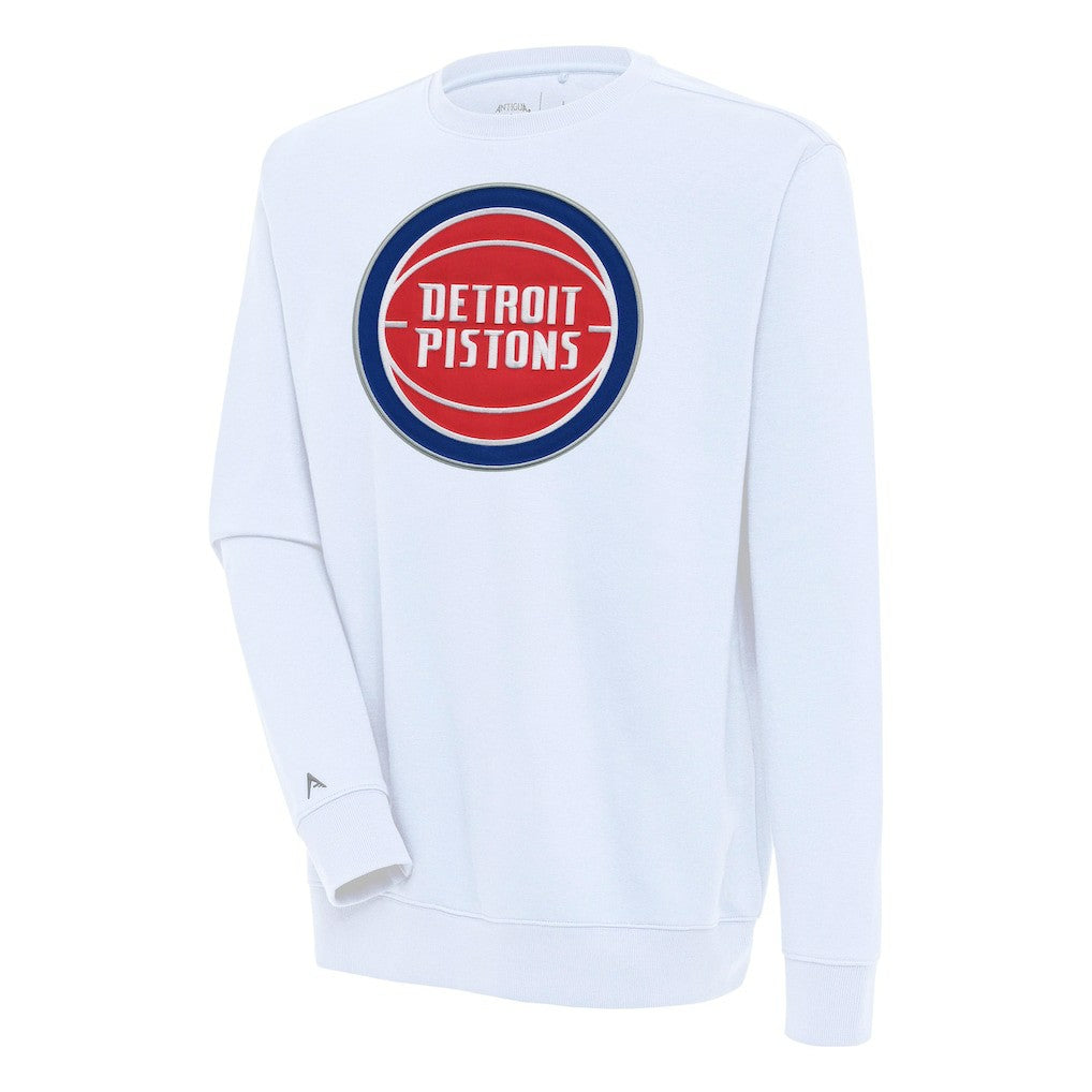 Detroit Pistons Antigua Victory Pullover Sweatshirt White - NBA