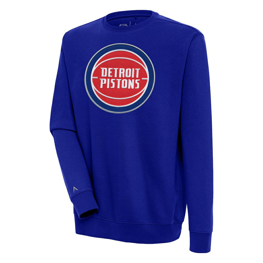 Detroit Pistons Antigua Victory Pullover Sweatshirt Blue - NBA