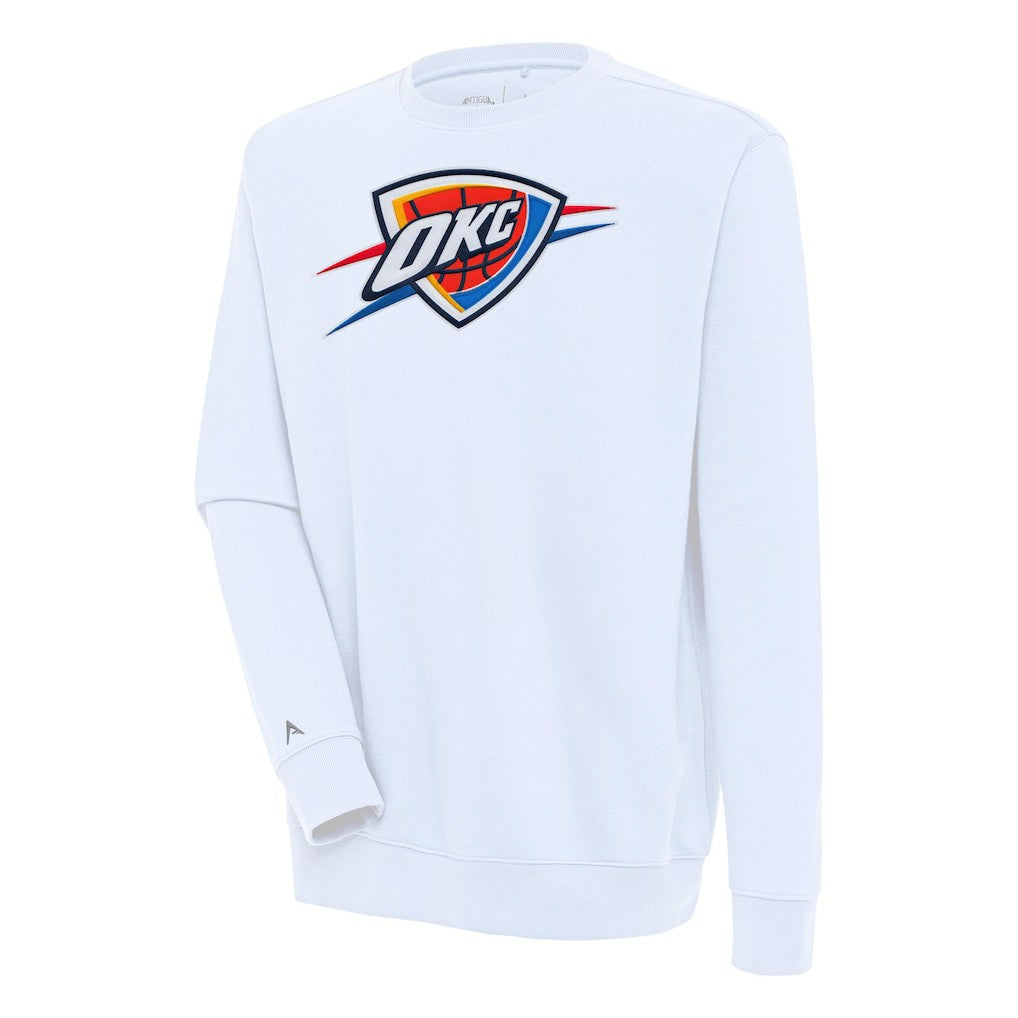 Oklahoma City Thunder Antigua Victory Pullover Sweatshirt White - NBA