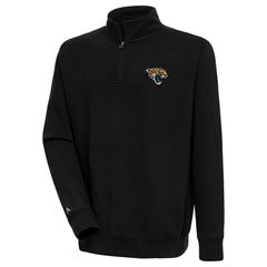 Jacksonville Jaguars Antigua Victory Quarter-Zip Pullover Top Black | NFL
