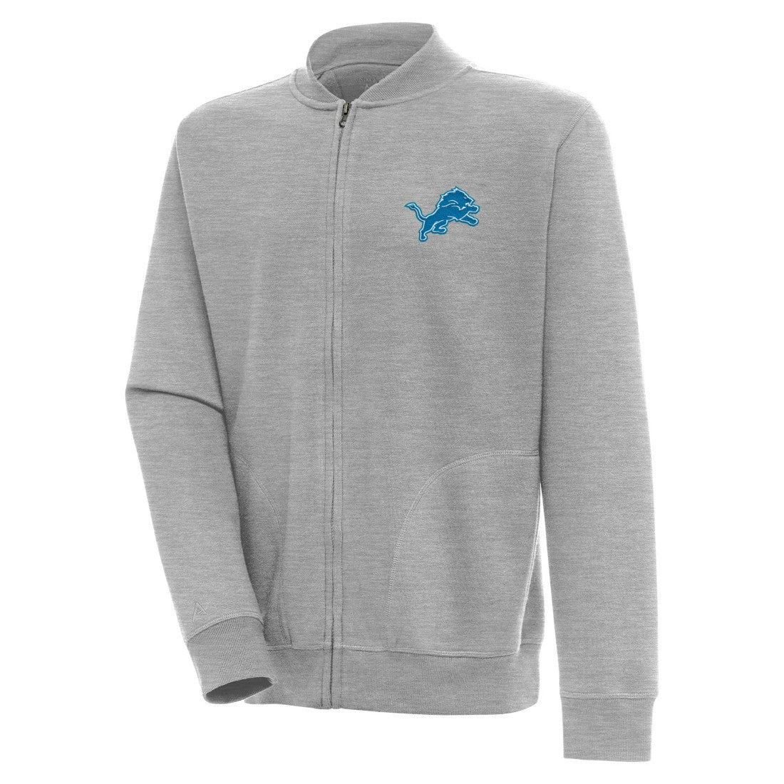 Detroit Lions Antigua Victory Full-Zip Jacket Heather Gray | NFL