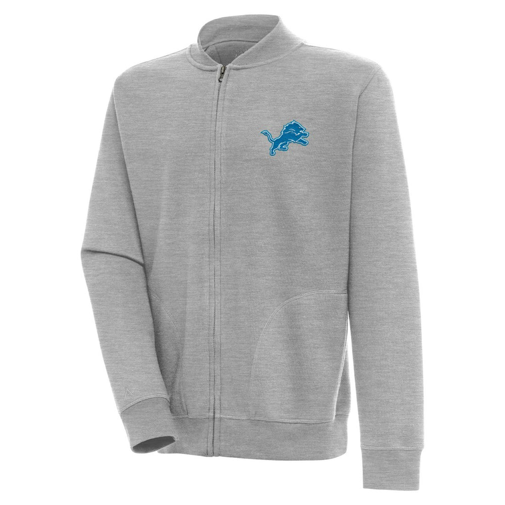 Detroit Lions Antigua Victory Full-Zip Jacket Heather Gray | NFL