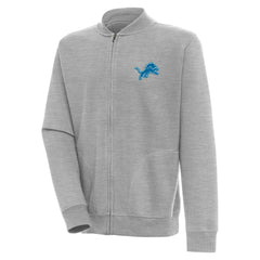 Detroit Lions Antigua Victory Full-Zip Jacket Heather Gray | NFL