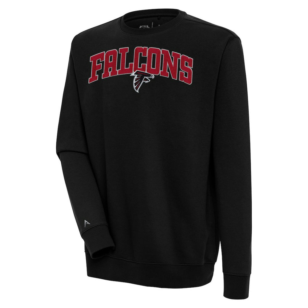 Atlanta Falcons Antigua Victory Chenille Pullover Sweatshirt Black | NFL