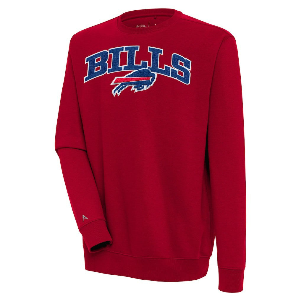 Buffalo Bills Antigua Victory Chenille Pullover Sweatshirt Red | NFL