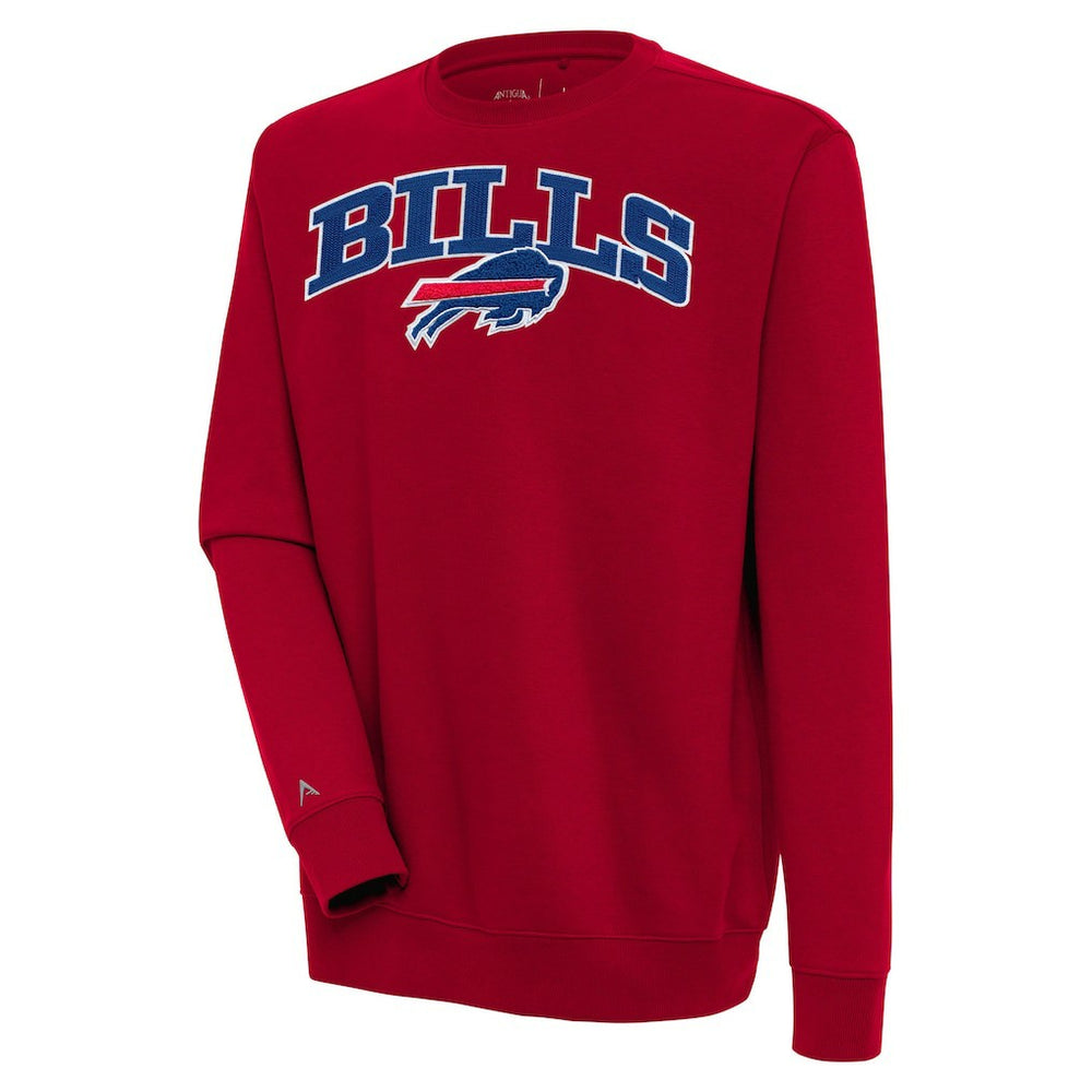 Buffalo Bills Antigua Victory Chenille Pullover Sweatshirt Red | NFL