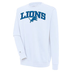Detroit Lions Antigua Victory Chenille Pullover Sweatshirt White | NFL