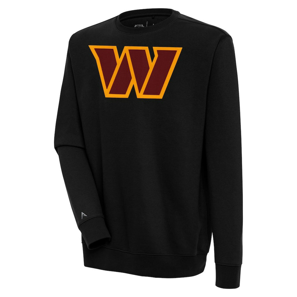 Washington Commanders Antigua Victory Chenille Pullover Sweatshirt Black | NFL