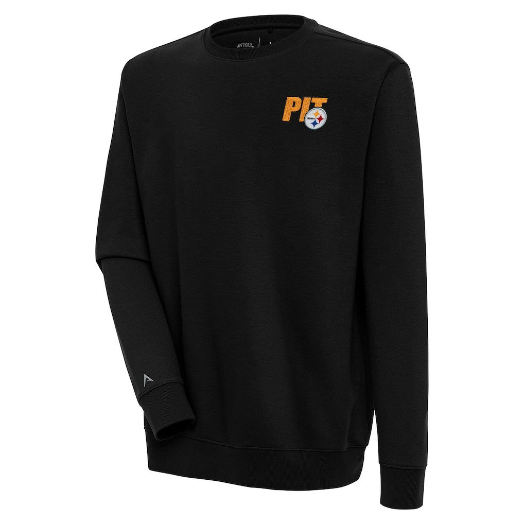 Pittsburgh Steelers Antigua Victory Pullover Sweatshirt Black | NFL