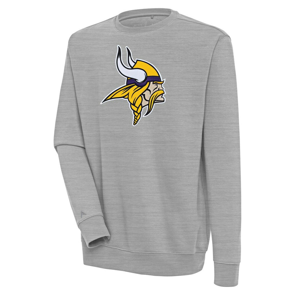 Minnesota Vikings Antigua Victory Pullover Sweatshirt Heather Gray | NFL