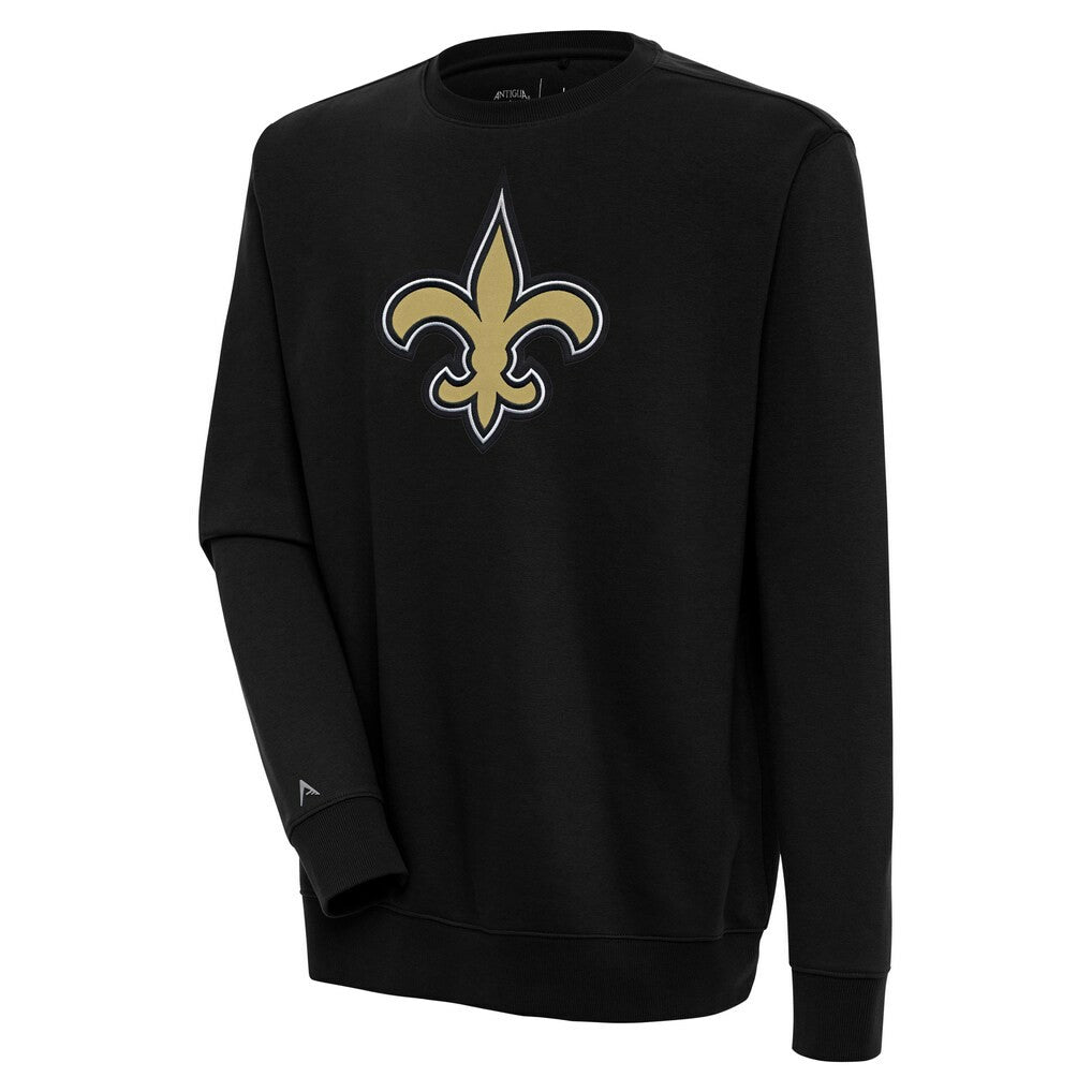 New Orleans Saints Antigua Victory Pullover Sweatshirt Black | NFL