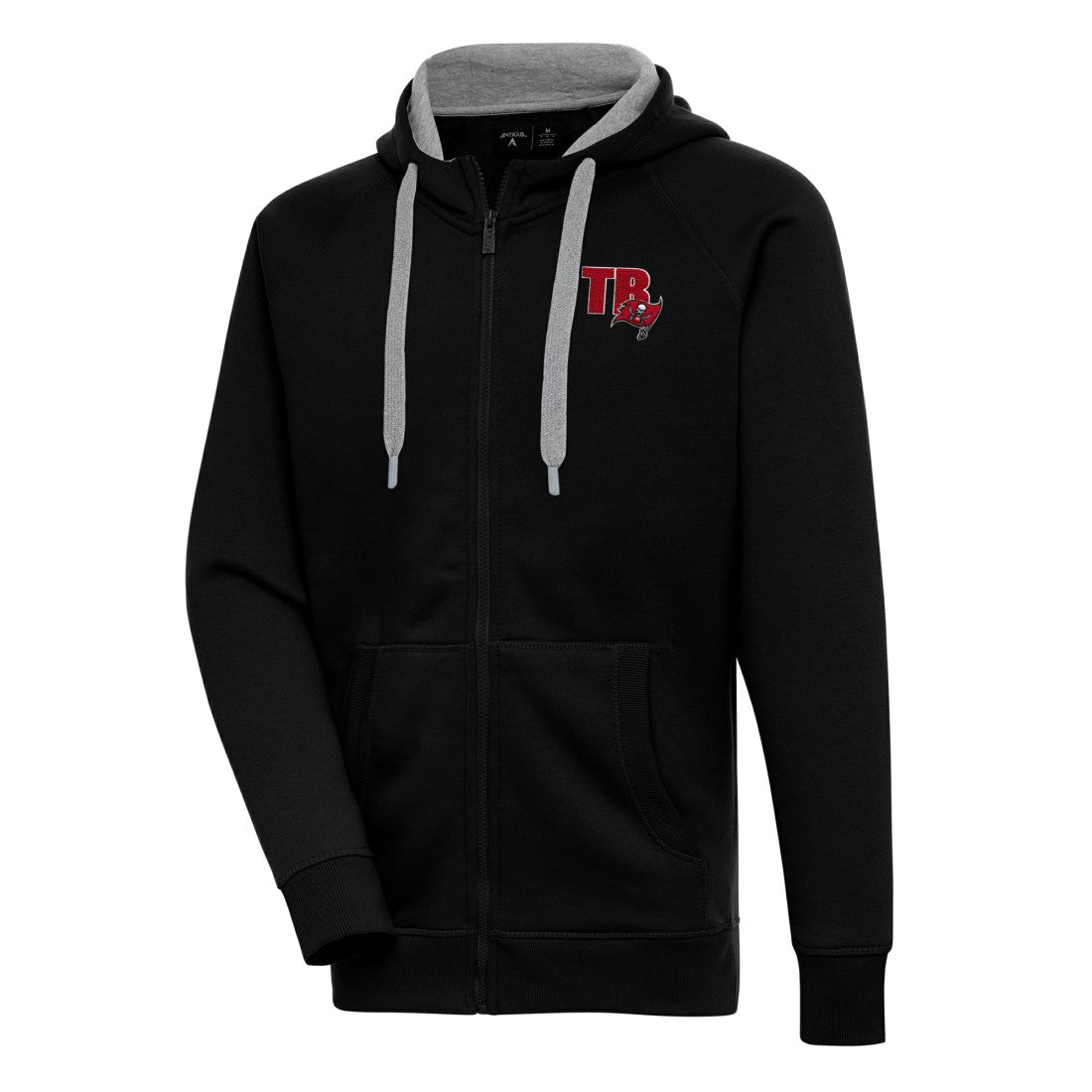 Tampa Bay Buccaneers Antigua Victory Full-Zip Hoodie Black | NFL