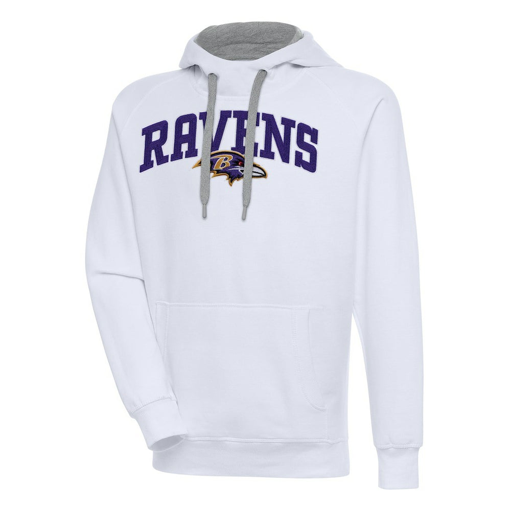 Baltimore Ravens Antigua Victory Pullover Hoodie White | NFL
