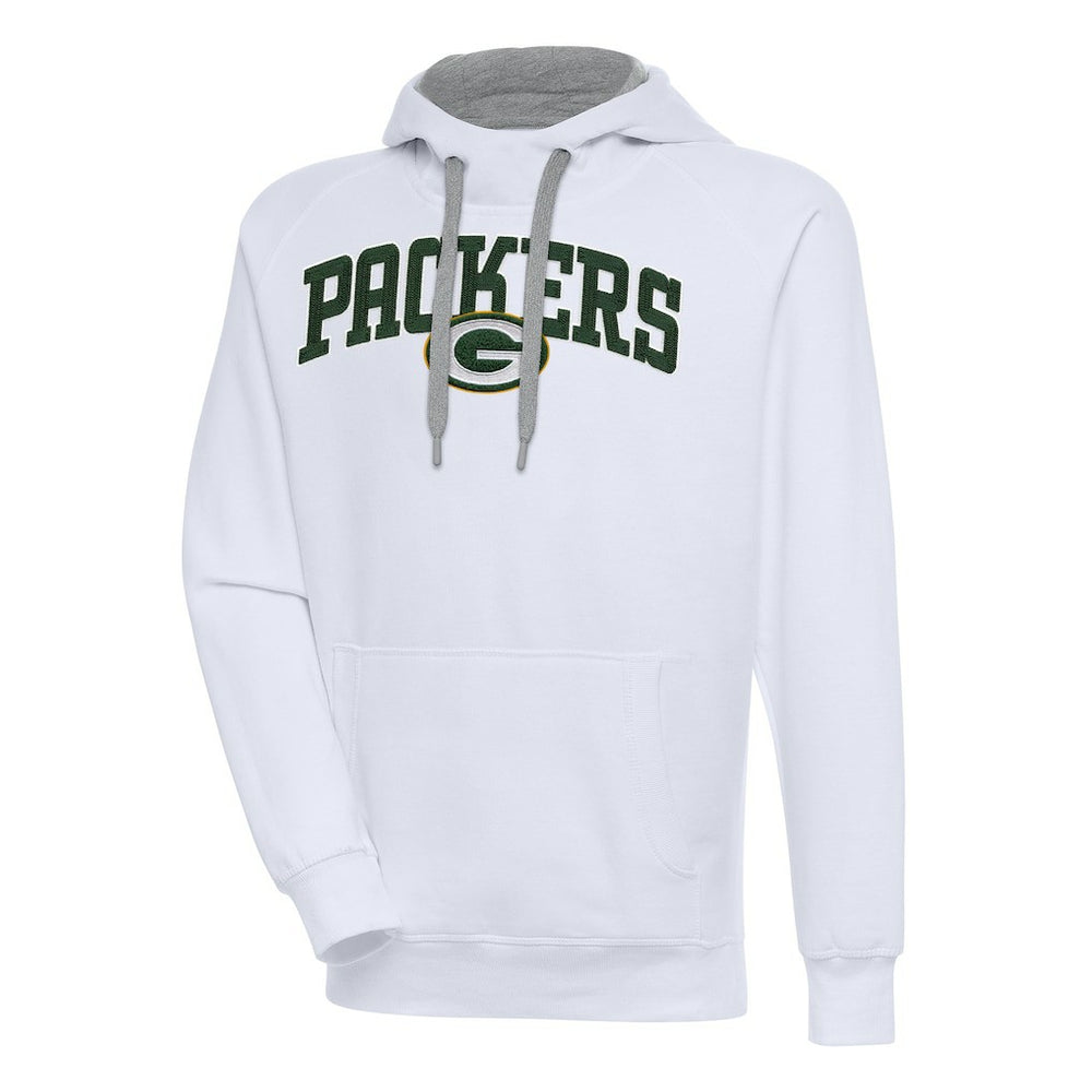 Green Bay Packers Antigua Victory Pullover Hoodie White | NFL