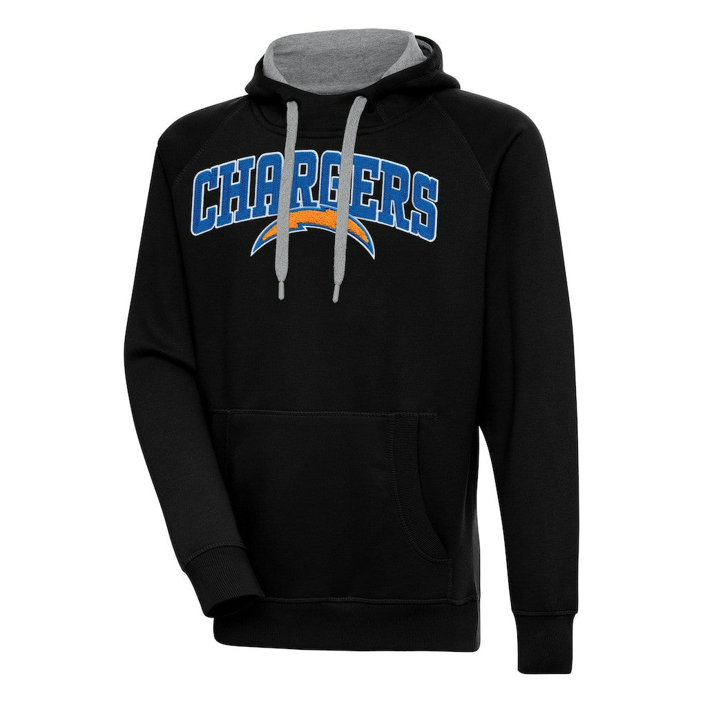 Los Angeles Chargers Antigua Victory Pullover Hoodie Black | NFL