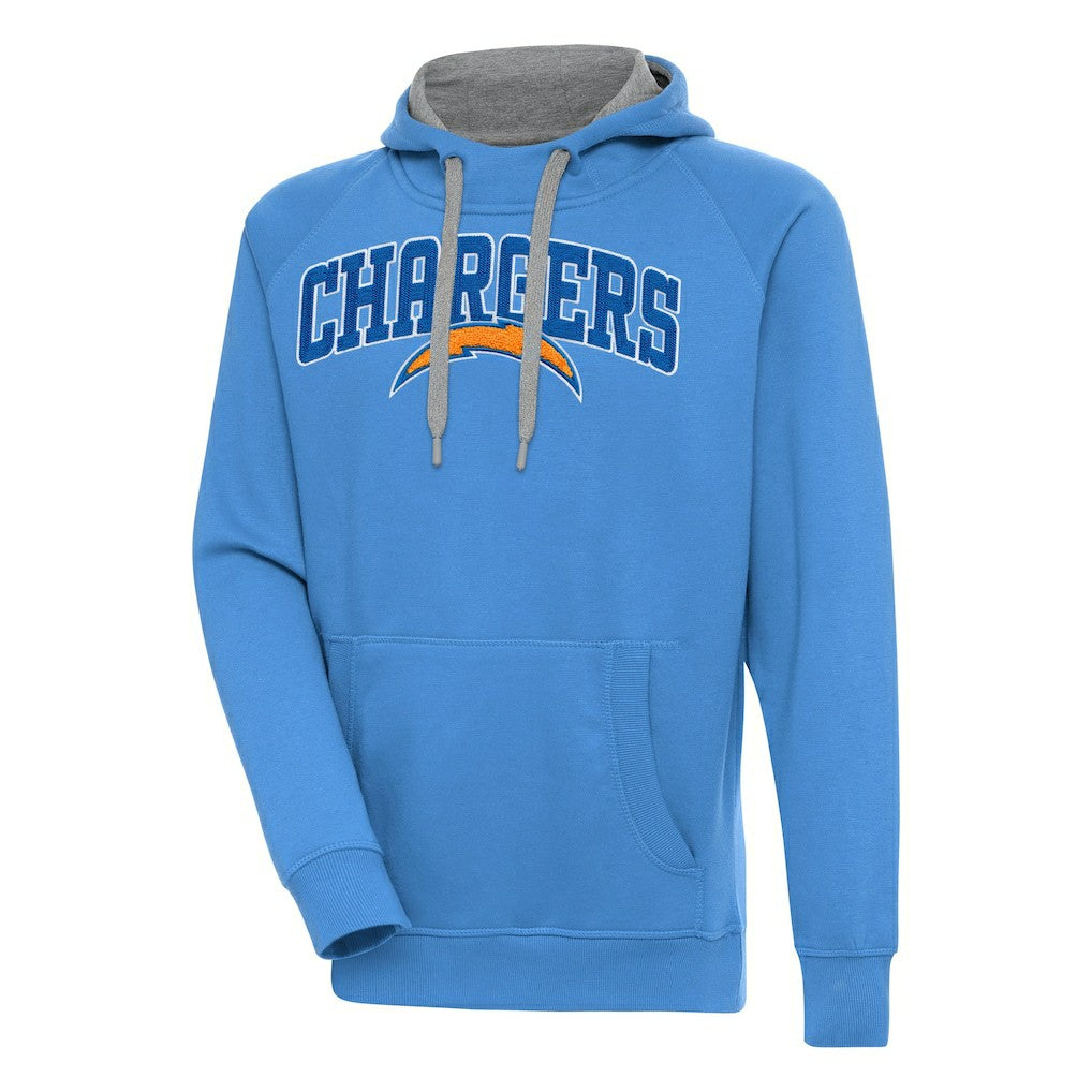 Los Angeles Chargers Antigua Victory Pullover Hoodie Powder Blue | NFL