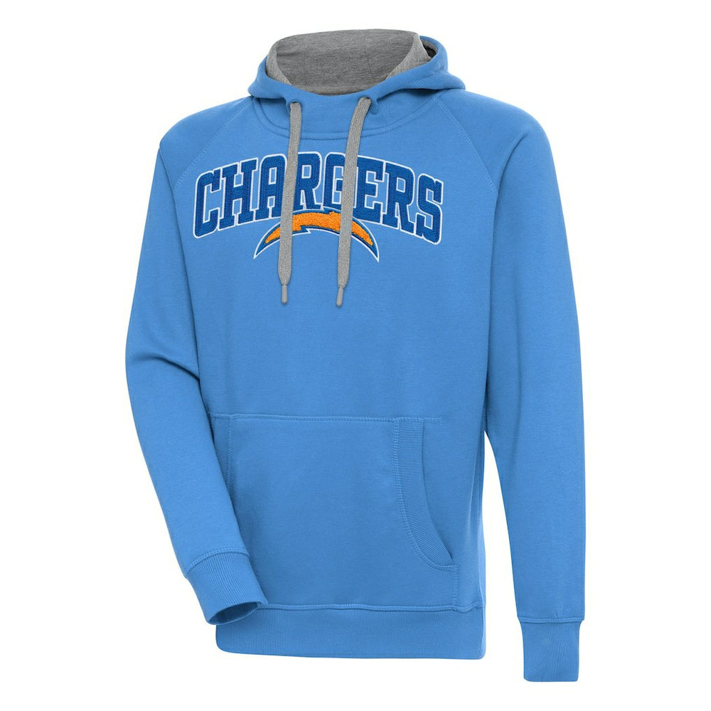 Los Angeles Chargers Antigua Victory Pullover Hoodie Powder Blue | NFL