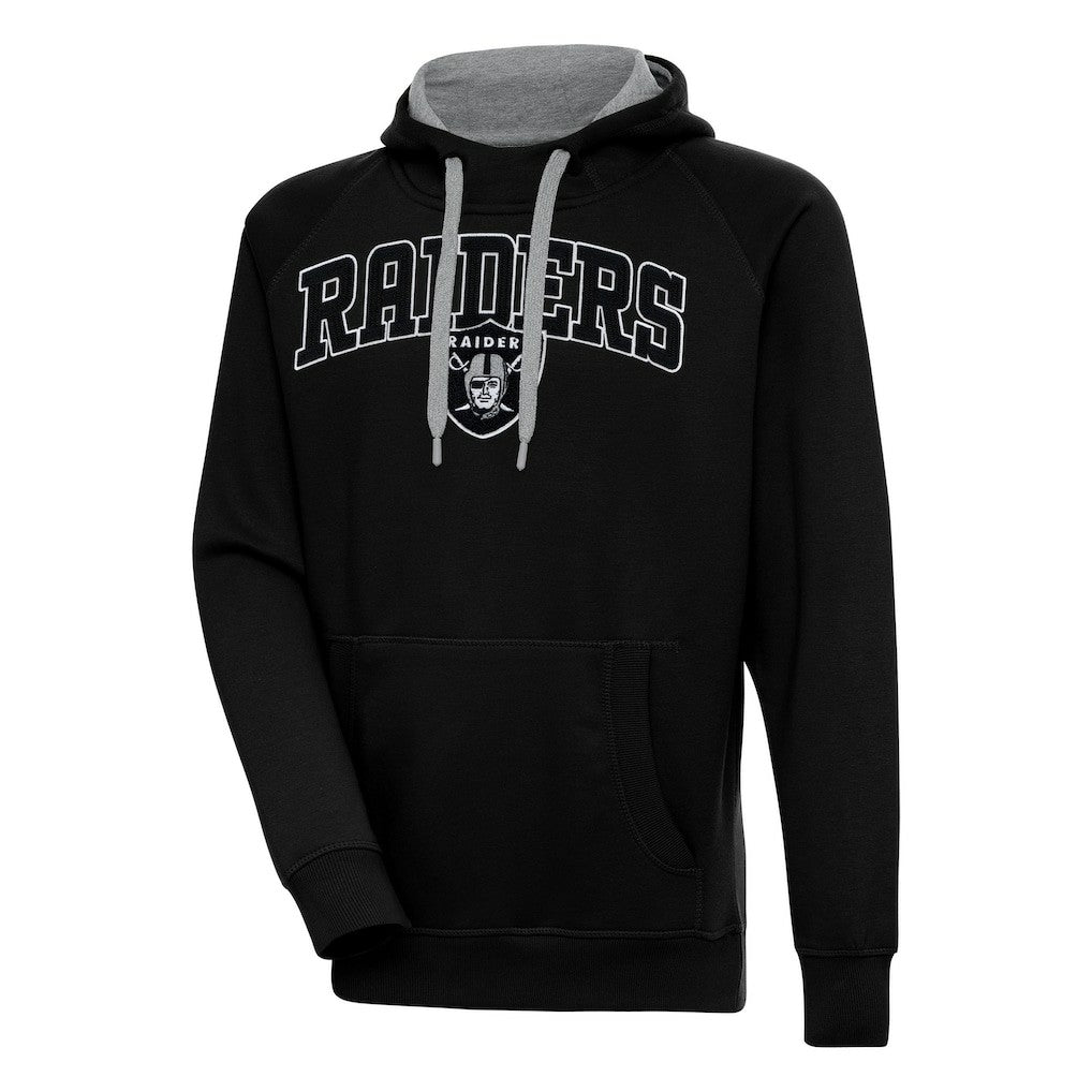 Las Vegas Raiders Antigua Victory Pullover Hoodie Black | NFL