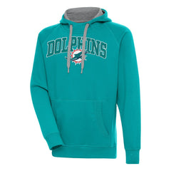 Miami Dolphins Antigua Victory Pullover Hoodie Aqua | NFL