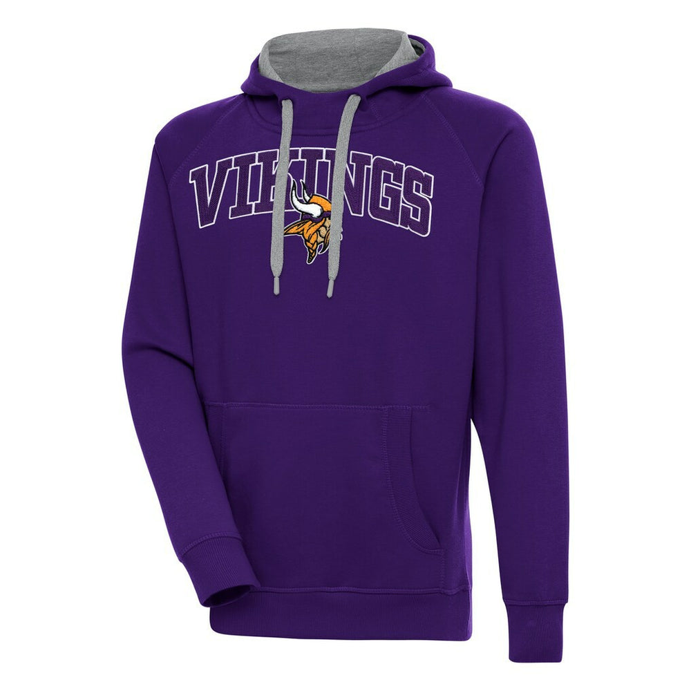 Minnesota Vikings Antigua Victory Pullover Hoodie Purple | NFL