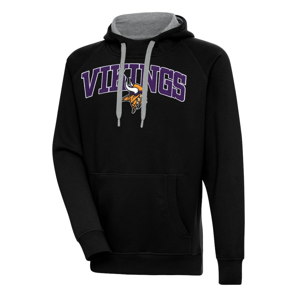 Minnesota Vikings Antigua Victory Pullover Hoodie Black | NFL