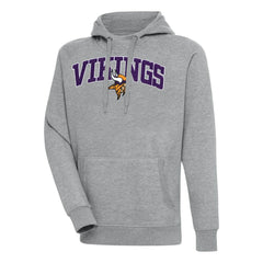 Minnesota Vikings Antigua Victory Pullover Hoodie Heather Gray | NFL