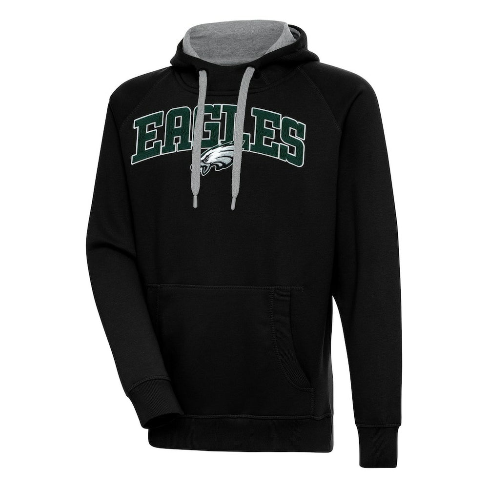 Philadelphia Eagles Antigua Victory Pullover Hoodie Black | NFL
