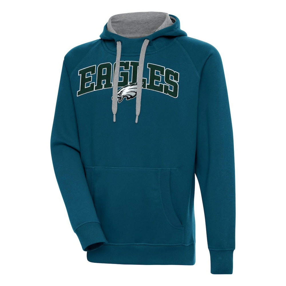 Philadelphia Eagles Antigua Victory Pullover Hoodie Midnight Green | NFL