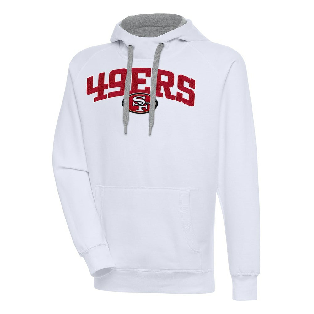 San Francisco 49ers Antigua Victory Pullover Hoodie White | NFL